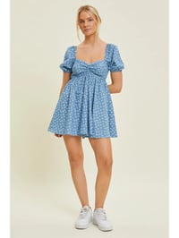 Image 1 of Chambray Babydoll Romper