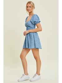 Image 3 of Chambray Babydoll Romper