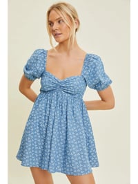 Image 2 of Chambray Babydoll Romper