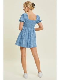 Image 4 of Chambray Babydoll Romper