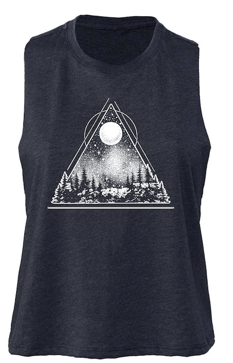 Image of Indigo Crop Top - Super Soft ATBOS Design