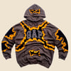 REWORKED GAP CRACKED HOODIE SIZE XLARGE 