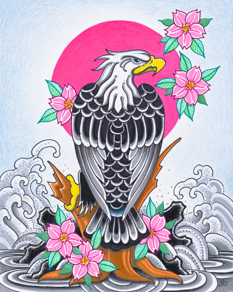 Image of EAGLE PINK SUN