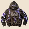 REWORKED GAP CRACKY HOODIE SIZE L