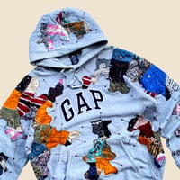 Image 2 of REWORKED GAP BATIK PATCHWORK HOODIE MEDIUM