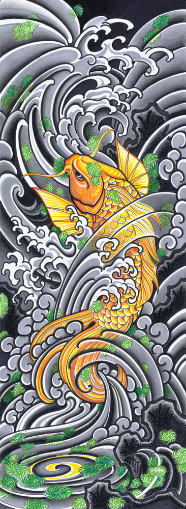 Image of GOLDEN KOI FISH