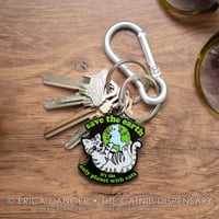 Image 2 of Save the Earth Keychain