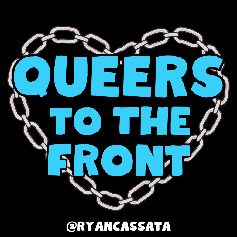 Image of Queers to the Front Sticker