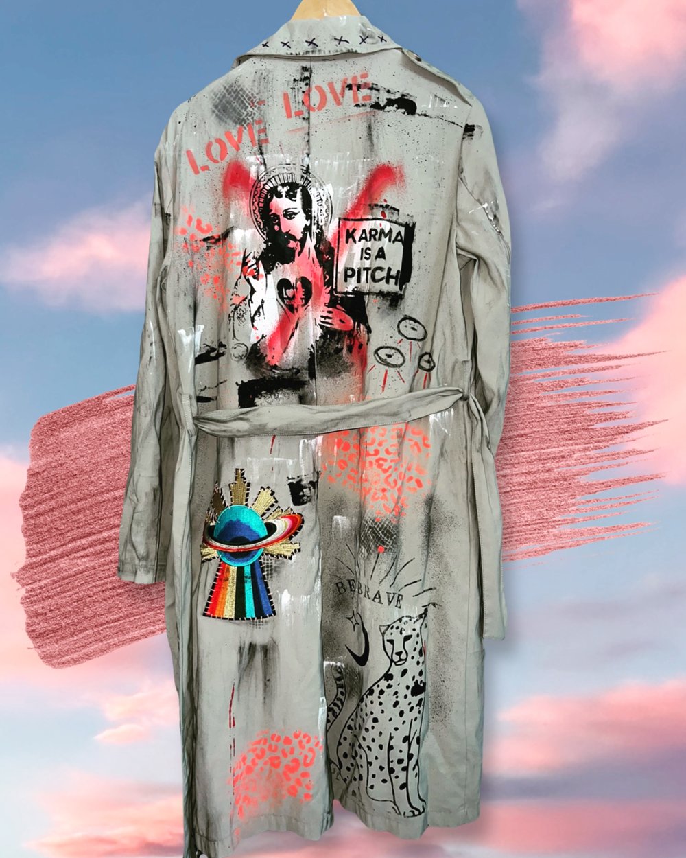 Image of Karma ¥ unisex ¥ upCyclinG viLLaGe punK¥IbiZa ¥TrenChcoaT¥ festival