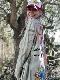 Image 3 of Karma ¥ unisex ¥ upCyclinG viLLaGe punK¥IbiZa ¥TrenChcoaT¥ festival