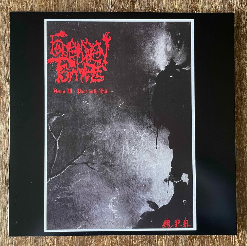 Image of FORBIDDEN TEMPLE - Demo II - Pact with Evil LP test press