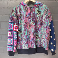 Image 1 of KylieJane Fleece hoodie -opal mixed