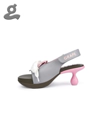 Image 2 of Grey Printed Tongue Flip- flop Sandal