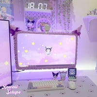 Purple PC Monitor Cover