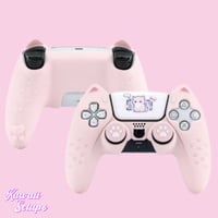 PS5 Pink Cat Gamer Controller Case & Grips Set 