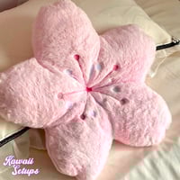 Image 1 of Pink Sakura Flower Plush