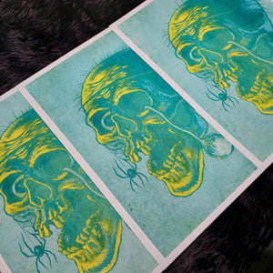 "Punk's Dead" Duotone Risograph Print