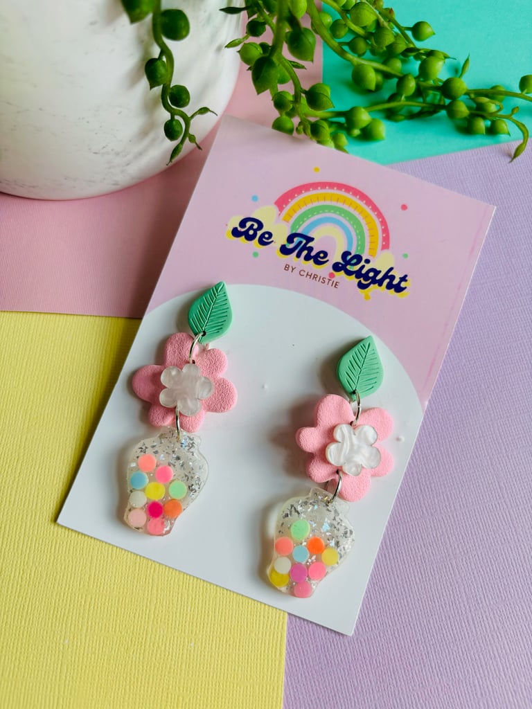 PINK FLOWERS AND VASE