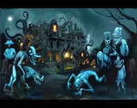 “Mike's Haunted Mansion"  Archival Giclee Print 