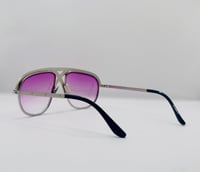 Image 3 of Embellished Oval Lilac Tint Sunglasses 