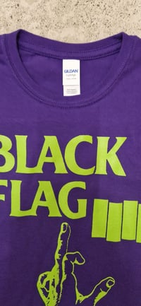 Image 3 of Black Flag My Rules purple ladies tee