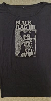 Image 3 of Black Flag Mickey ladies viscose longsleeve ONE OFF