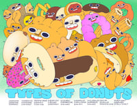 Image 1 of Types of Donuts Print