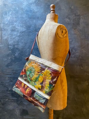 Image of one of a kind painting bag - blooms no. 03