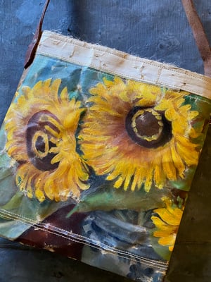 Image of one of a kind painting bag - blooms no. 03