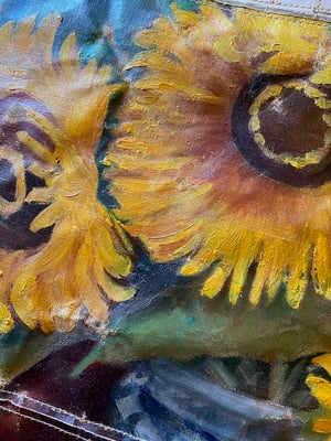 Image of one of a kind painting bag - blooms no. 03