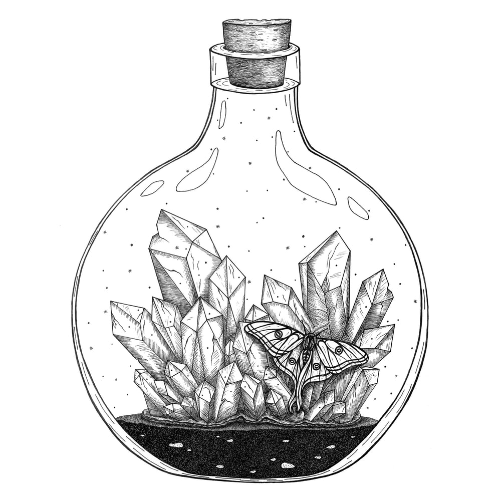 Image of 'Crystal' Tiny World Bottles - Fine-art print