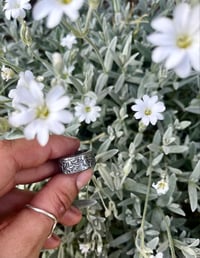 Image 1 of Floral Band Spoon Ring