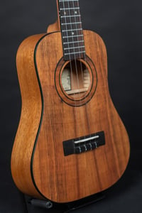 Image 4 of Windward Ukuleles Custom Koa & Mahogany Tenor Bellshape #2