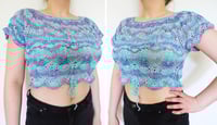 Image 4 of Pineapple Top in Blue, Purple and Pink, Size M/L