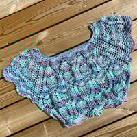 Image 1 of Pineapple Top in Blue, Purple and Pink, Size M/L