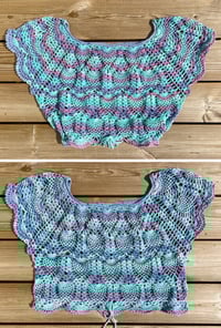 Image 2 of Pineapple Top in Blue, Purple and Pink, Size M/L