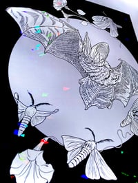 Image 2 of Holographic Bat Print 8.5” x 11”