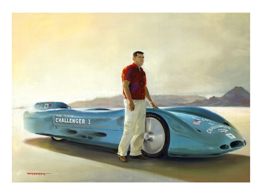 Image of Mickey Thompson's Challenger I Painting (24"x32")  Signed & Numbered Giclee' 