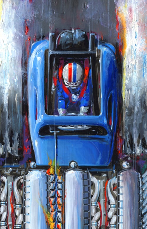 Image of "Quad Al" Painting (22"x40") Signed & Numbered Giclee' 