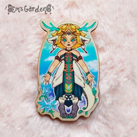 Image 1 of Zelda Dragon Princess XL Wood Pin