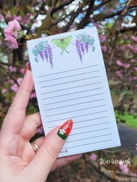 Luna Moth Memo Pad