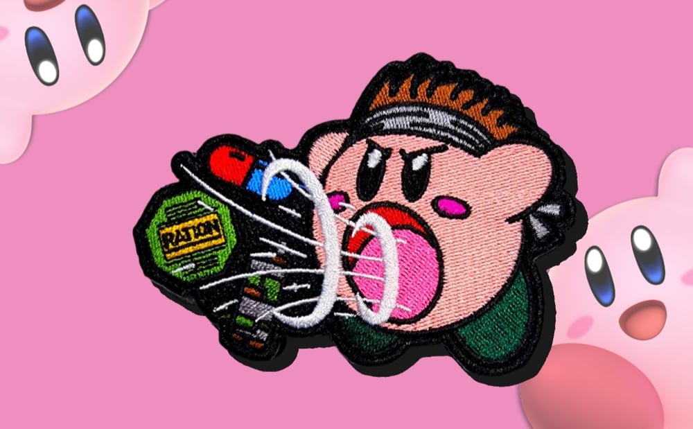 Image of KIRBY "MGS SNAKE" EMBROIDERED PATCH