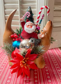 Image 1 of Santa Surfing The Dachshund Christmas Decoration