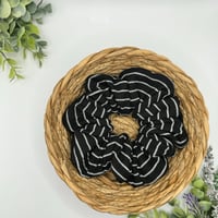Image 1 of Black Ribbed Scrunchie