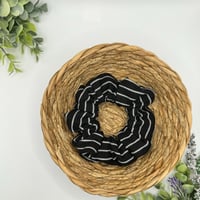 Image 2 of Black Ribbed Scrunchie