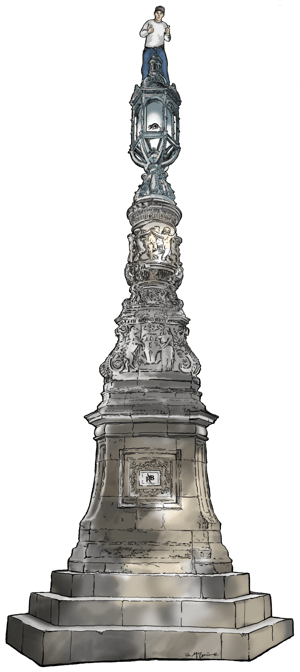 Image of Royal B x Knatchbull 'Bristo Square Monument' Tribute T