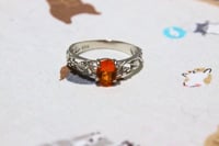 Image 2 of Mexican Fire Opal Vintage Style Ring | Size 7 Ring