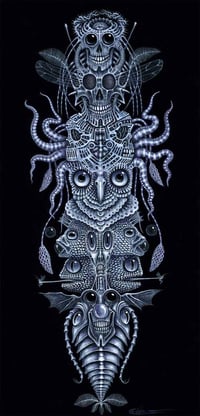 Image 1 of SPINAL TOTEM TATTOO ~ 12 x 24" SPECIAL Signed Edition