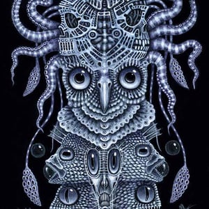 Image of SPINAL TOTEM TATTOO ~ 12 x 24" SPECIAL Signed Edition