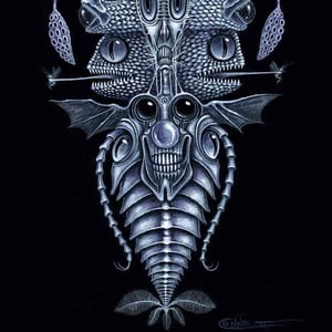 Image of SPINAL TOTEM TATTOO ~ 12 x 24" SPECIAL Signed Edition